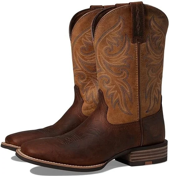 Ariat Slingshot Western Boots Men's Shoes Bartop Brown/Trusty Tan : 8.5 D - Medium, Leather