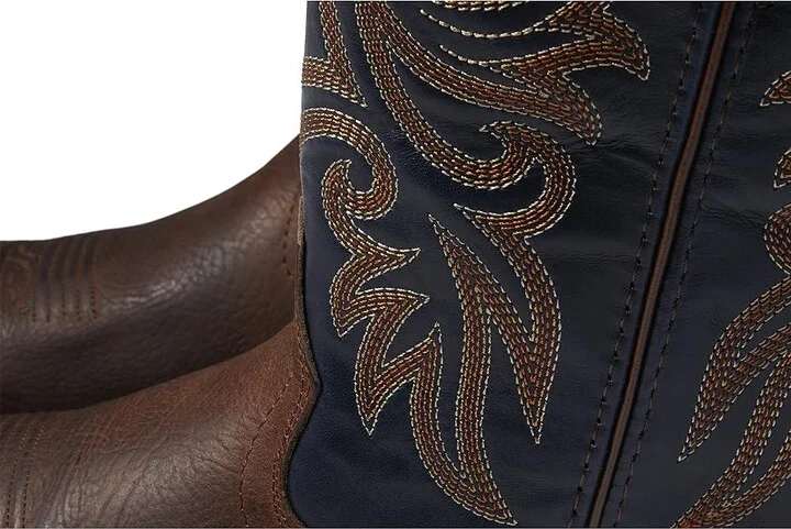 Ariat Slingshot Western Boots Men's Shoes Rowdy Rust/Dark Denim : 8 D - Medium, Leather - Image 6
