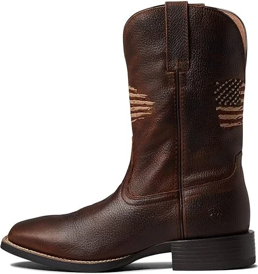 Ariat Sport All Country Western Boot Men's Shoes Cliff Brown : 8 EE - Wide, Leather - Image 5
