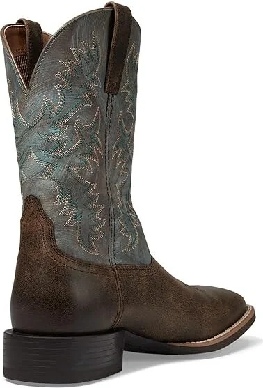 Ariat Sport Latigo Western Boot Men's Shoes Spiced Cider/Stone Blue : 7.5 D - Medium, Leather - Image 4