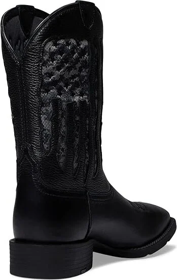 Ariat Sport My Country VentTEK Western Boot Men's Shoes Black Deertan/Black Camo Print : 7.5 D - Medium, Leather - Image 4
