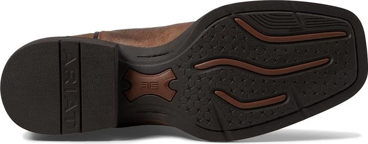 Ariat Sport Rodeo Western Boot Men's Shoes Crazy Crunch Tan/Determined Orange : 7 D - Medium, Leather - Image 3