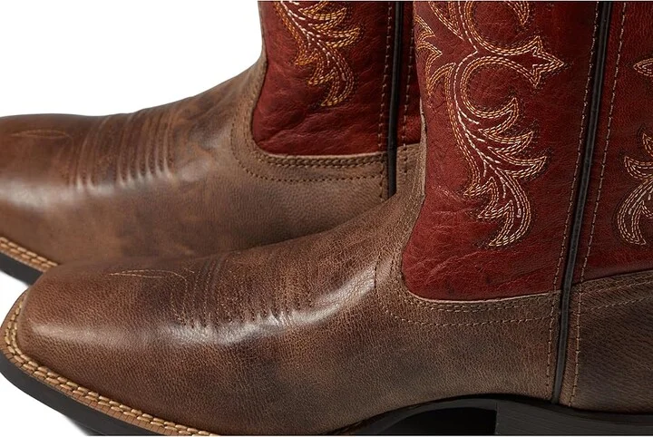 Ariat Sport Rodeo Western Boot Men's Shoes Crazy Crunch Tan/Determined Orange : 7 D - Medium, Leather - Image 6