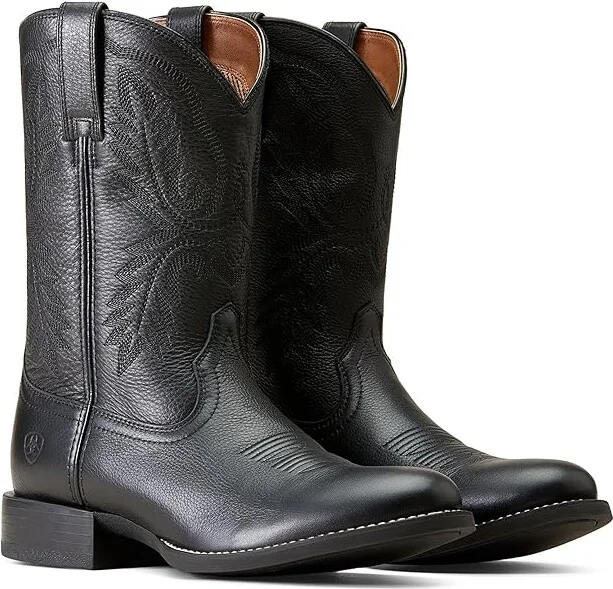 Ariat Sport Stratten Cowboy Boots Black Deertan : 7 D - Medium