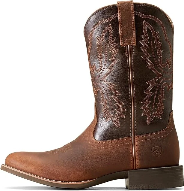 Ariat Sport Stratten Cowboy Boots Sorrel Crunch : 7 D - Medium - Image 4