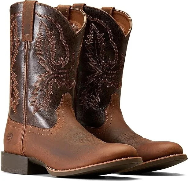 Ariat Sport Stratten Cowboy Boots Sorrel Crunch : 7 D - Medium