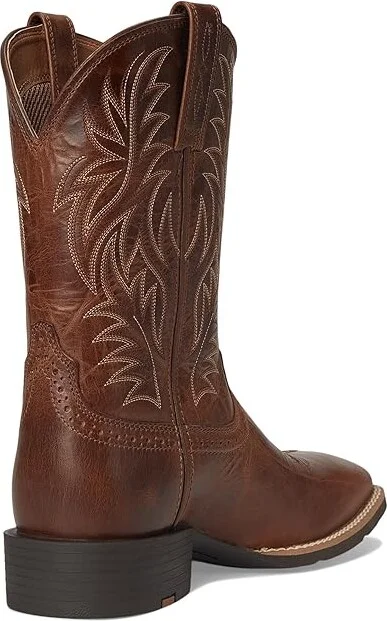 Ariat Sport Western Wide Square Toe Cowboy Boot Men's Shoes Dark Tan : 10 M, Leather - Image 4