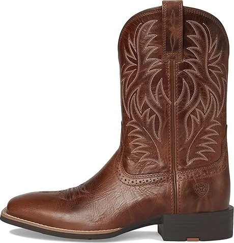 Ariat Sport Western Wide Square Toe Cowboy Boot Men's Shoes Dark Tan : 10 M, Leather - Image 6