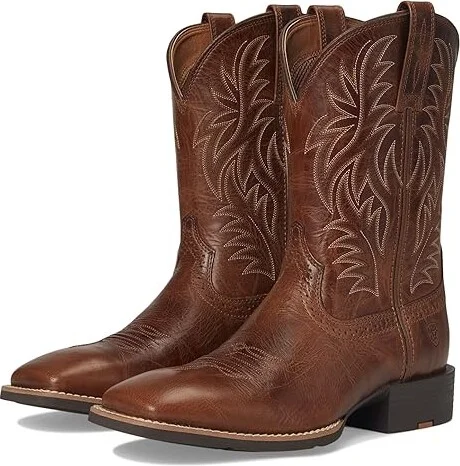 Ariat Sport Western Wide Square Toe Cowboy Boot Men's Shoes Dark Tan : 10 M, Leather