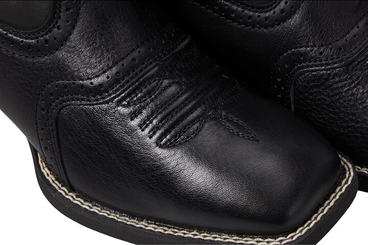 Ariat Sport Western Wide Square Toe Cowboy Boots Black Deertan/Black : 7 D - Medium, Leather - Image 8