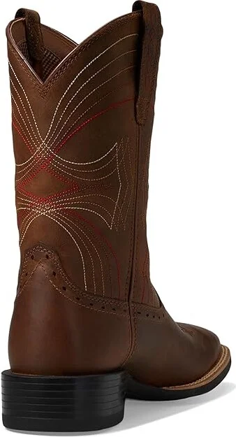 Ariat Sport Wide Square Toe Cowboy Boots Distressed Brown : 7 D - Medium, Leather - Image 5