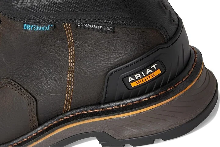 Ariat Stump Jumper 6 BOA Waterproof Composite Toe Work Boot Cowboy Boots Iron Coffee : 10 EE - Wide, Leather/Rubber - Image 7