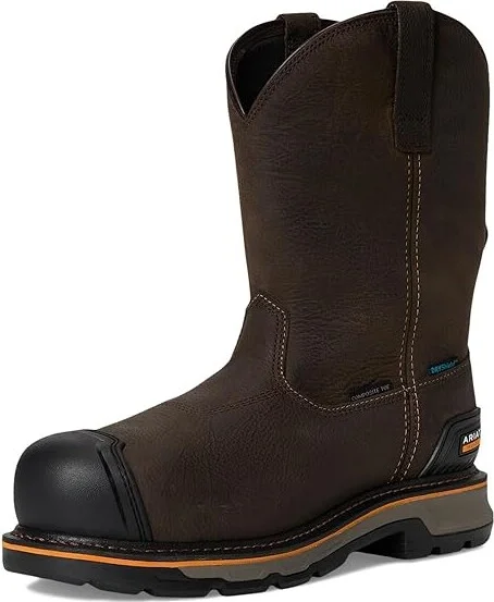 Ariat Stump Jumper Pull-On BOA Waterproof Composite Toe Work Boot Cowboy Boots Iron Coffee : 9 D - Medium, Leather - Image 5