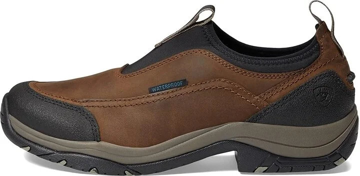 Ariat Terrain Ease Waterproof Men's Shoes Oily Distressed Brown : 8.5 D - Medium, Leather - Image 6