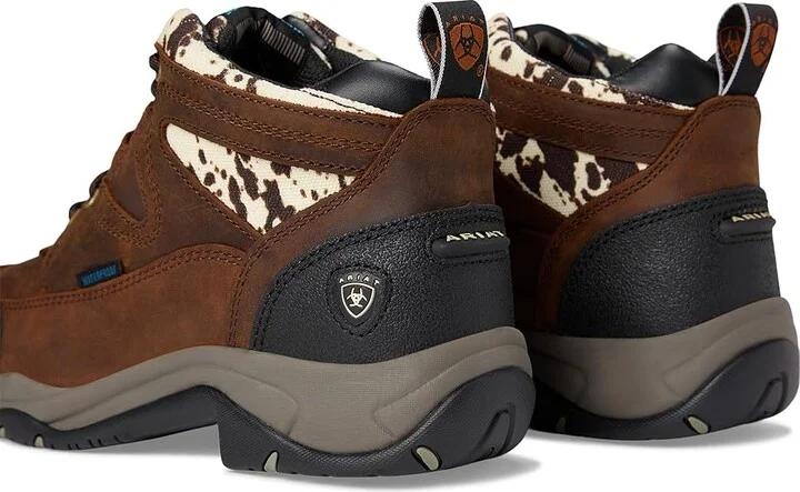 Ariat Terrain Waterproof Boot Women's Shoes Distressed Brown/Speckled Cow Print : 6 B - Medium, Leather - Image 7