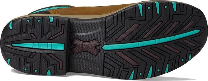 Ariat Terrain Waterproof Boot Women's Shoes Weathered Brown/Turquoise : 6 B - Medium, Leather - Image 3