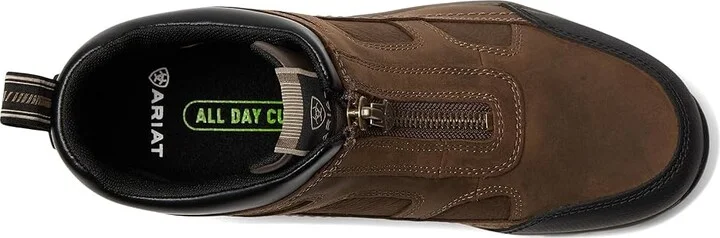 Ariat Terrain Zip Waterproof Women's Boots Cowboy Women's Boots Palm Brown : 6 B - Medium, Leather - Image 2