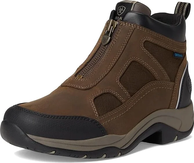 Ariat Terrain Zip Waterproof Women's Boots Cowboy Women's Boots Palm Brown : 6 B - Medium, Leather - Image 5