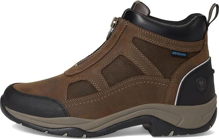 Ariat Terrain Zip Waterproof Women's Boots Cowboy Women's Boots Palm Brown : 6 B - Medium, Leather - Image 6