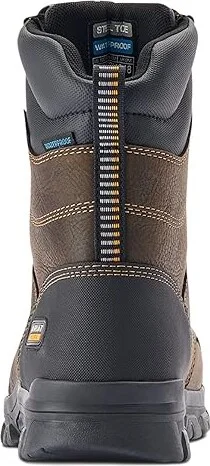 Ariat Treadfast 8 Waterproof Steel Toe Work Boot Men's Boots Dark Brown : 6 D - Medium, Leather - Image 4