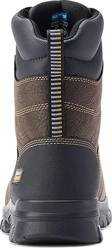 Ariat Treadfast 8 Waterproof Work Boot Men's Boots Dark Brown : 7.5 D - Medium, Leather - Image 4
