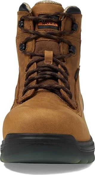 Ariat Turbo 6 Waterproof Carbon Toe Work Boot Men's Work Lace-up Boots Aged Bark : 7 D - Medium, Leather - Image 3