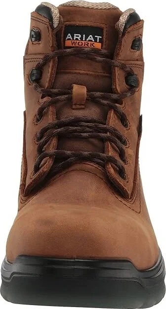 Ariat Turbo 6 Waterproof Carbon Toe Work Boot Men's Work Lace-up Boots Aged Bark : 7 D - Medium, Leather - Image 6