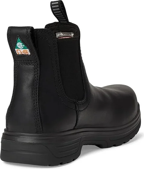 Ariat Turbo Chelsea CSA Waterproof Carbon Toe Work Boots Men's Work Boots All Black : 8 D - Medium, Synthetic - Image 4