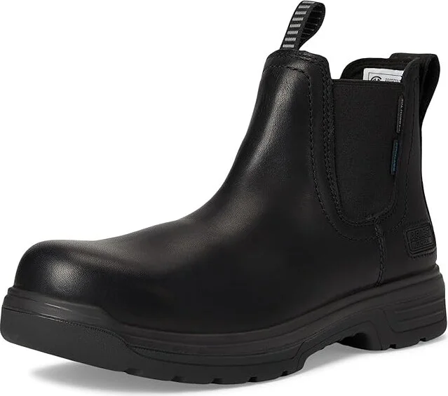 Ariat Turbo Chelsea CSA Waterproof Carbon Toe Work Boots Men's Work Boots All Black : 8 D - Medium, Synthetic - Image 5