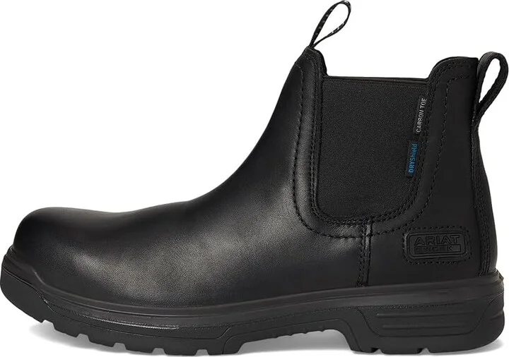 Ariat Turbo Chelsea CSA Waterproof Carbon Toe Work Boots Men's Work Boots All Black : 8 D - Medium, Synthetic - Image 6