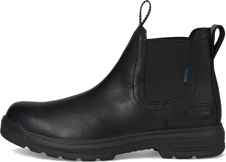 Ariat Turbo Chelsea Waterproof Work Boots Cowboy Boots All Black : 10.5 D - Medium, Leather - Image 6