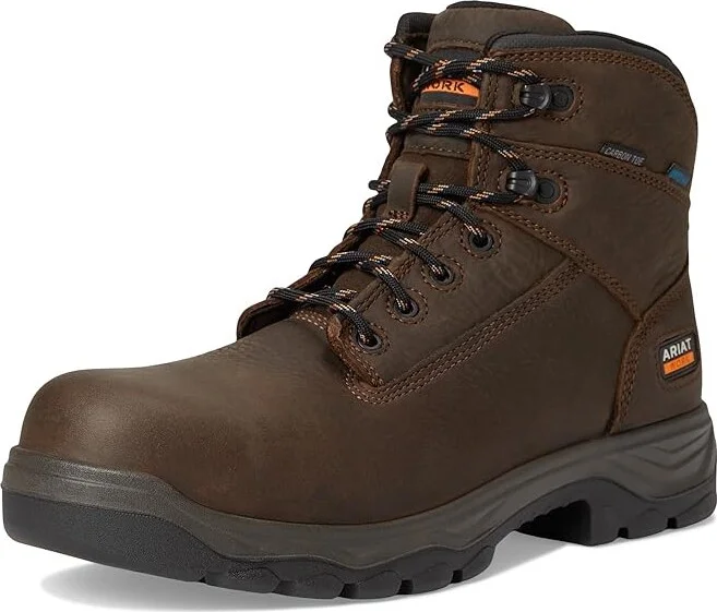 Ariat Turbo Duratread 6 Waterproof Carbon Toe Work Boots Cowboy Boots Dark Brown : 7.5 D - Medium, Leather - Image 5