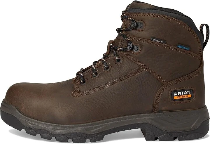 Ariat Turbo Duratread 6 Waterproof Carbon Toe Work Boots Cowboy Boots Dark Brown : 7.5 D - Medium, Leather - Image 6