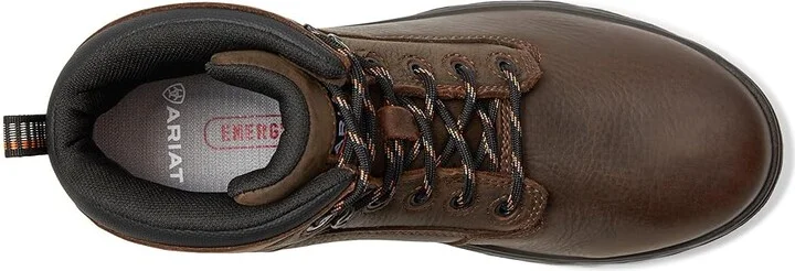 Ariat Turbo Duratread 6 Waterproof Work Boots Cowboy Boots Dark Brown : 11 D - Medium, Leather - Image 2