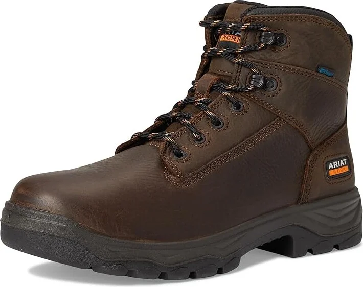 Ariat Turbo Duratread 6 Waterproof Work Boots Cowboy Boots Dark Brown : 11 D - Medium, Leather - Image 5