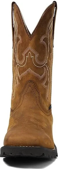 Ariat Unbridled Rancher Waterproof Western Boot Women's Shoes Oily Distressed Tan : 7 B - Medium, Leather - Image 2