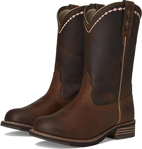 Ariat Unbridled Roper Cowboy Women's Boots Distressed Brown : 5.5 B - Medium, Leather