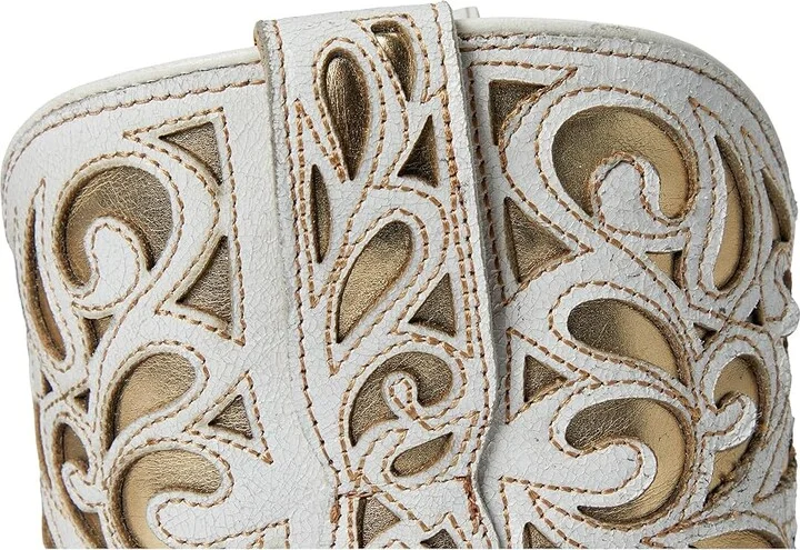 Ariat Valentina Western Women's Boots Cowboy Women's Boots Classic Alabaster/Gold : 6 B - Medium, Leather - Image 7