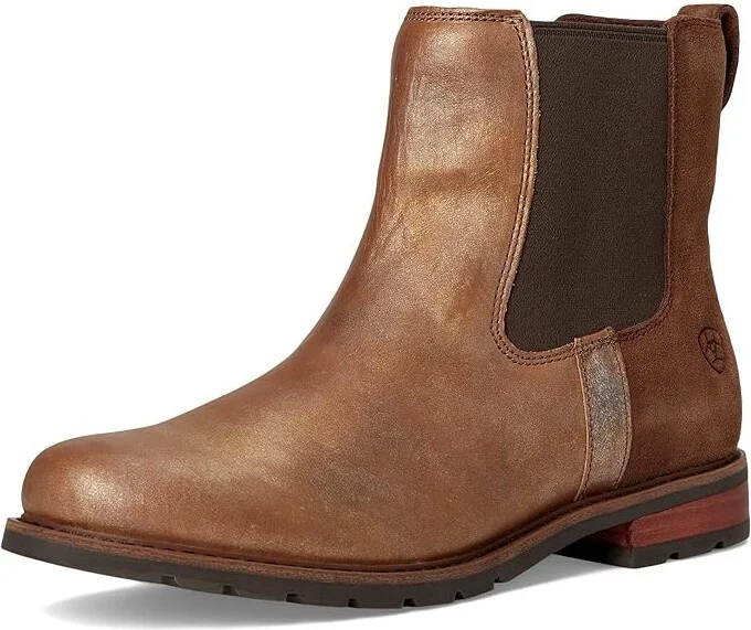 Ariat Wexford Chelsea Women's Boots Cowboy Women's Boots Metallic Pearl/Polo Brown : 7.5 B - Medium, Leather - Image 5