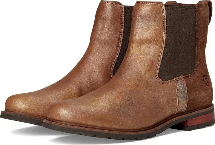 Ariat Wexford Chelsea Women's Boots Cowboy Women's Boots Metallic Pearl/Polo Brown : 7.5 B - Medium, Leather