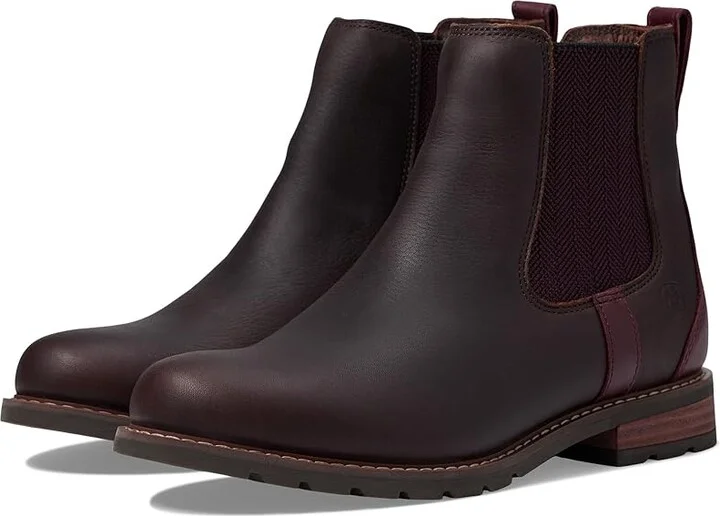 Ariat Wexford Waterproof Chelsea Boot Women's Pull-on Boots Dark Brown : 5.5 B - Medium, Leather