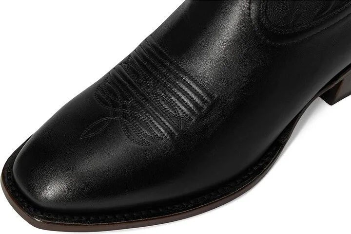 Ariat Willie Western Boots Cowboy Boots Midnight Black : 8.5 EE - Wide, Leather - Image 2