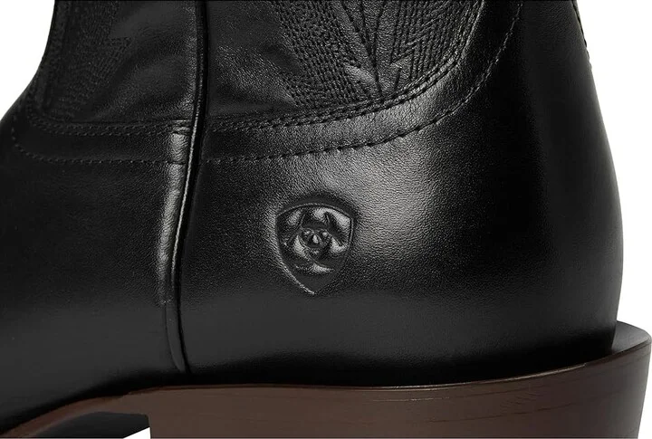 Ariat Willie Western Boots Cowboy Boots Midnight Black : 8.5 EE - Wide, Leather - Image 7