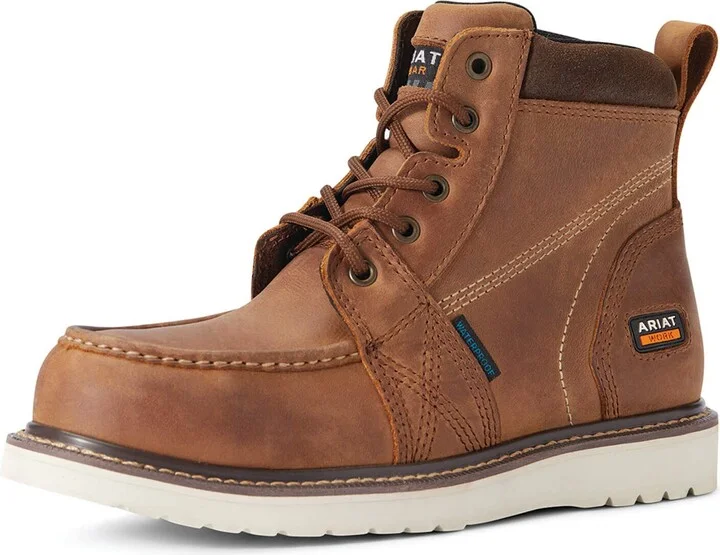 ARIAT Women’s Rebar Wedge Moc Toe Waterproof Composite Toe Work Boot