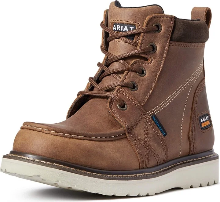 ARIAT Women’s Rebar Wedge Moc Toe Waterproof Work Boot