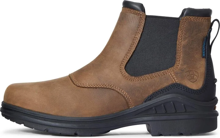 ARIAT Womens Barnyard Twin Gore II Waterproof Boot Antique Brown 6.5