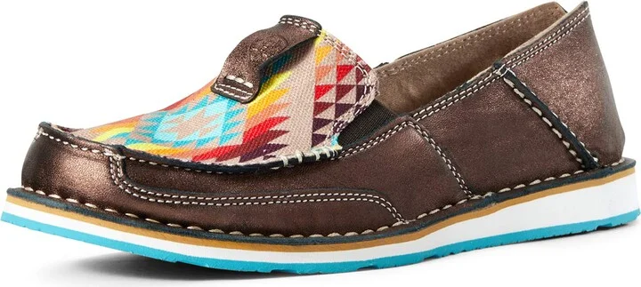 ARIAT Womens Cruiser Copper Metallic/Rainbow Aztec 5.5