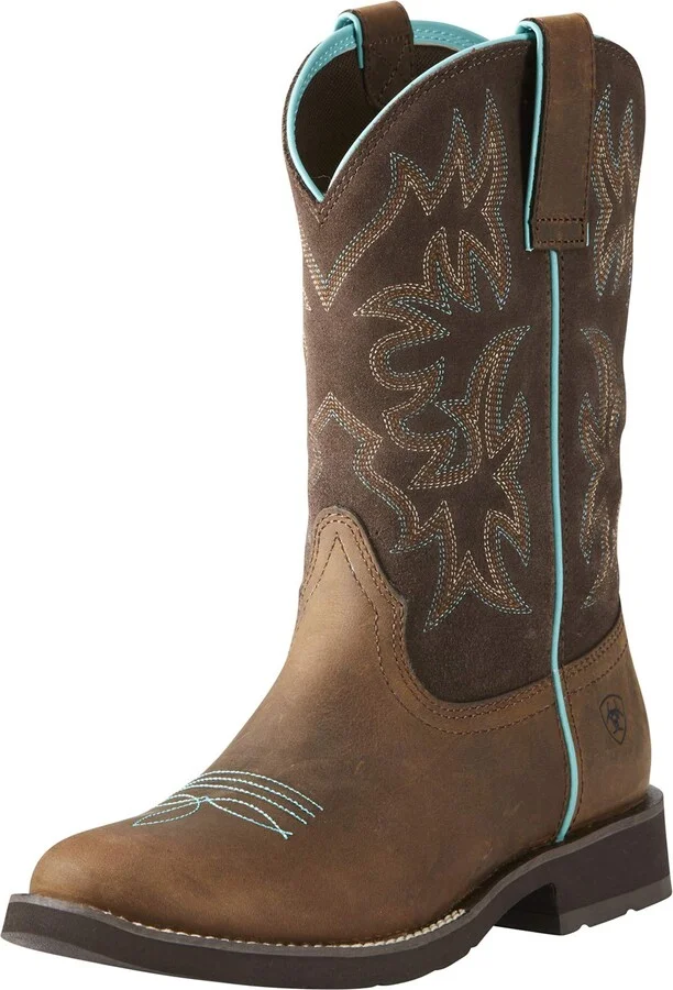 ARIAT womens Delilah Round Toe Western Boot