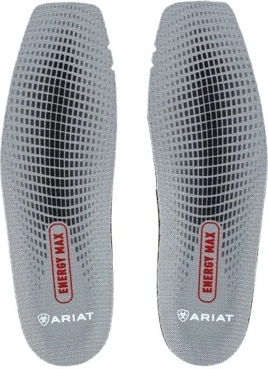 Ariat Women's Energy Max Wide Square Toe Footbed Shoe Insert, , Grey