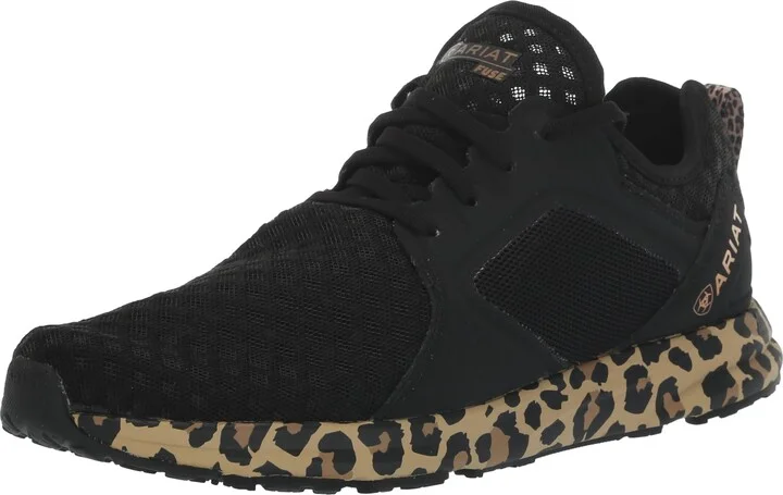 Black Mesh/Leopard Print